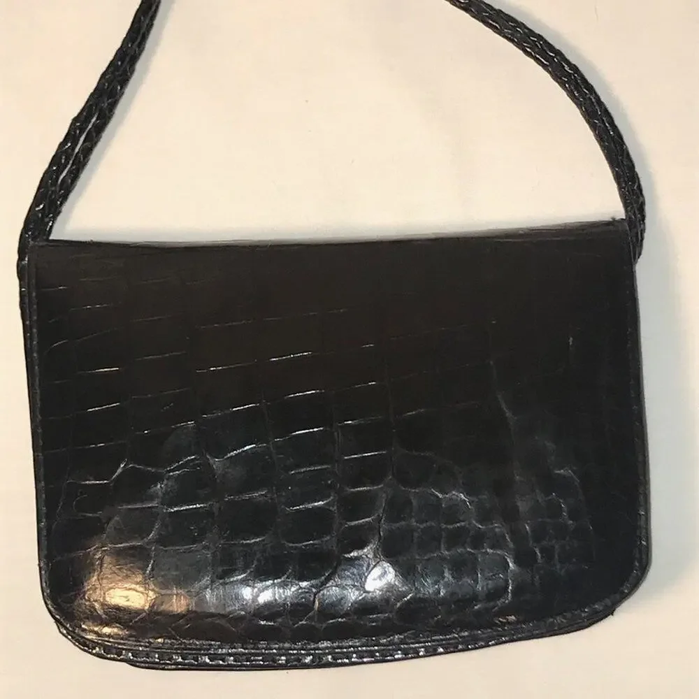 VINTAGE REPTILE LEATHER CROSSBODY BAG
